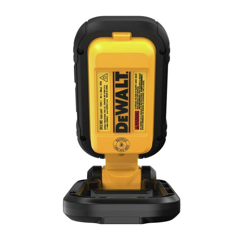 DEWALT DCL182 LED light USB-C recharge supports quick top-ups on site.
