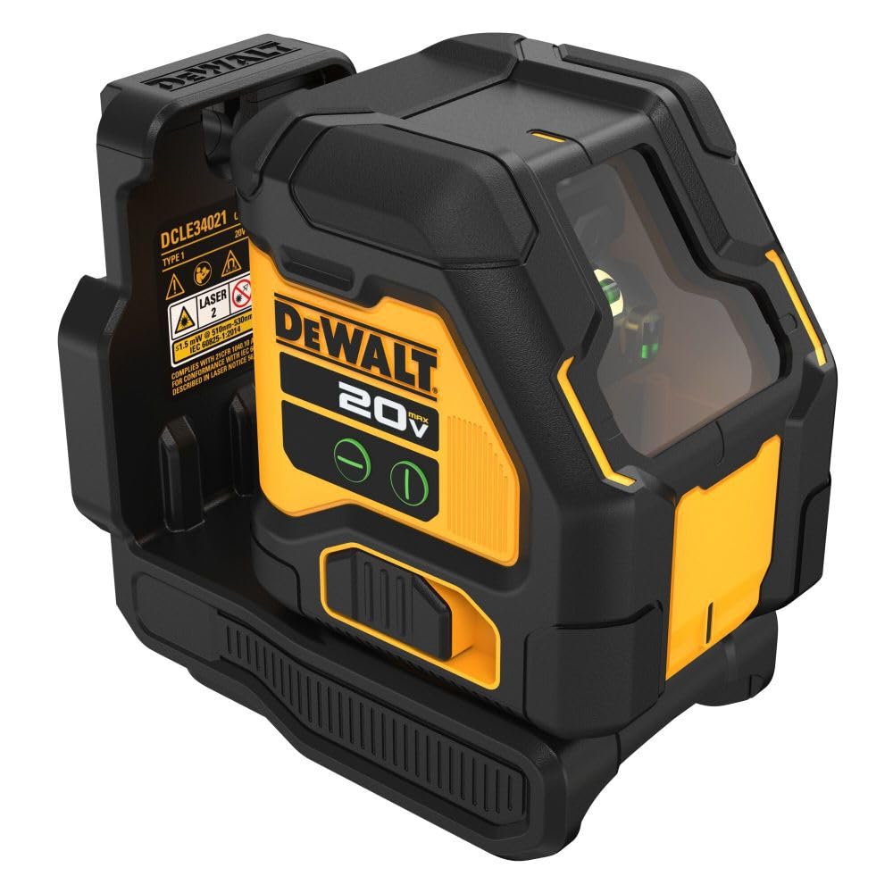 DEWALT DCLE34021B extended range supports long-distance layout with detector when needed.