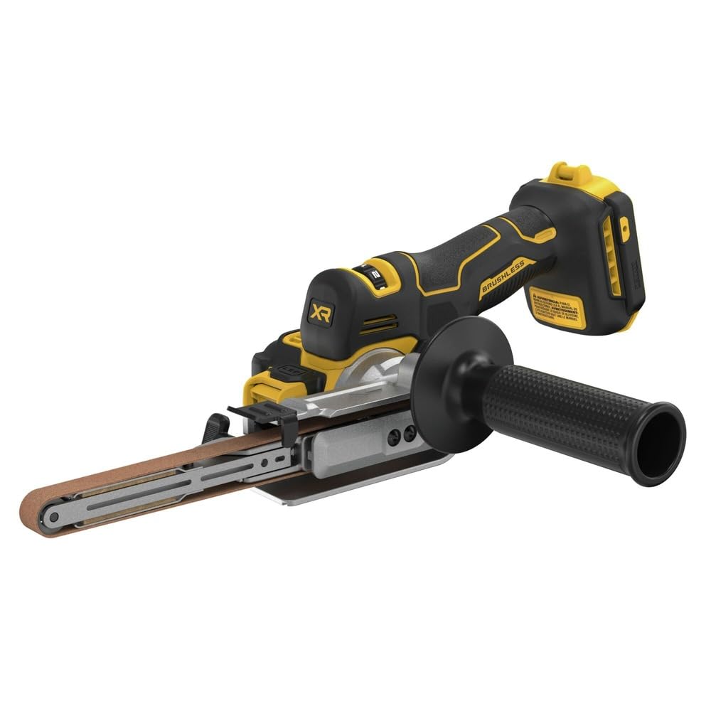 DEWALT DCM200B LED illumination helps work in low-light spaces.