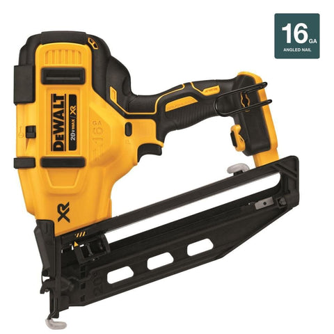 DEWALT 20V MAX battery installed for cordless convenience on job sites