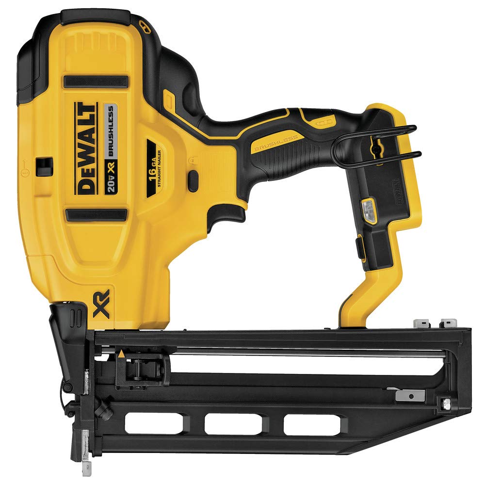 DEWALT DCN662B finish nailer with brushless motor for longer cordless runtime and durability.