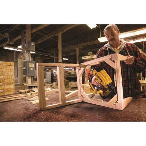DEWALT DCN680B depth adjustment enables precise countersinking of nails
