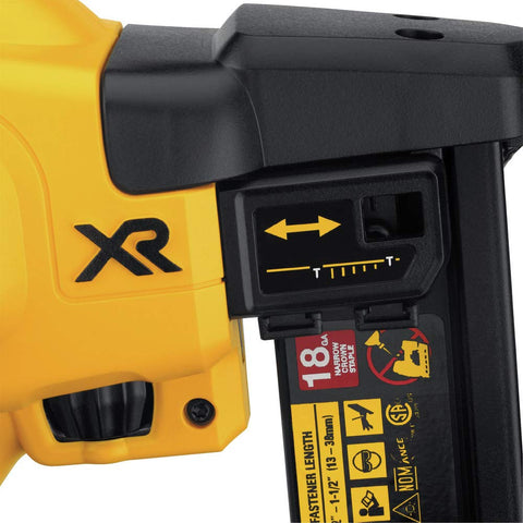 DEWALT DCN681B depth adjustment knob for precise countersinking.