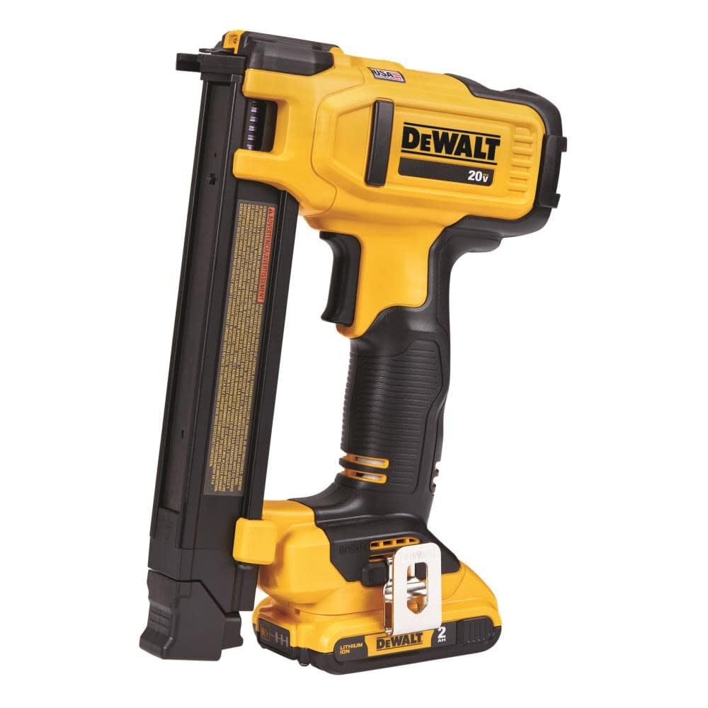 DEWALT DCN701D1 cable guide in action for clean, secure cable runs.