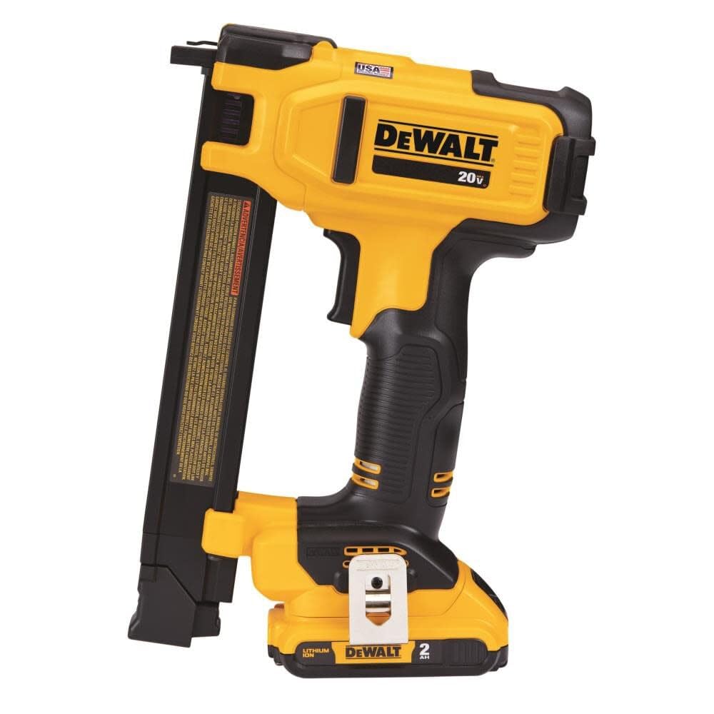DEWALT DCN701D1 cable stapler with cable guide for precise wire placement.
