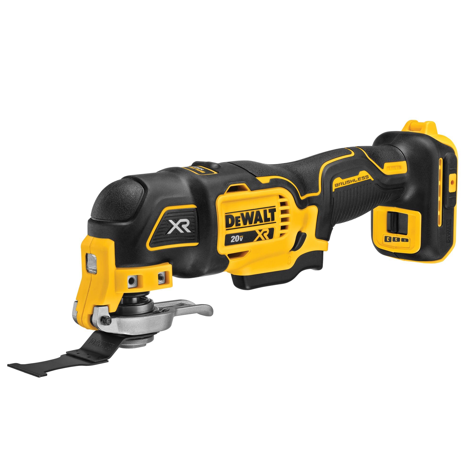DEWALT DCS356B wood blade setup ready for initial cuts.