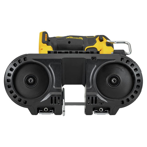 DEWALT DCS375B integrated guard with LED light for safer, clearer cuts