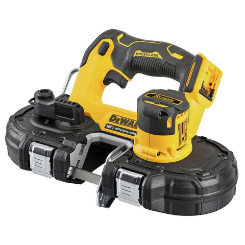 DEWALT DCS375B one-handed cut for precise control in awkward positions