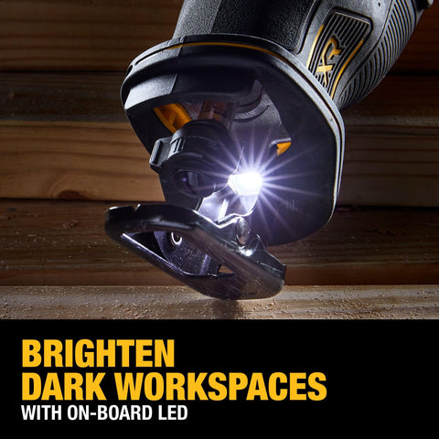 DCS382B compact design for tight space maneuverability while cutting.