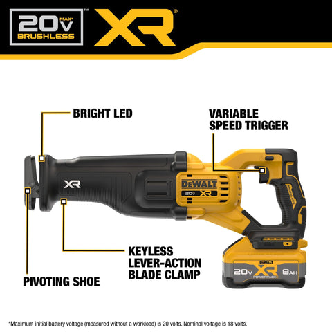DEWALT DCS384WW1 enables up to 102 cuts per charge on pine