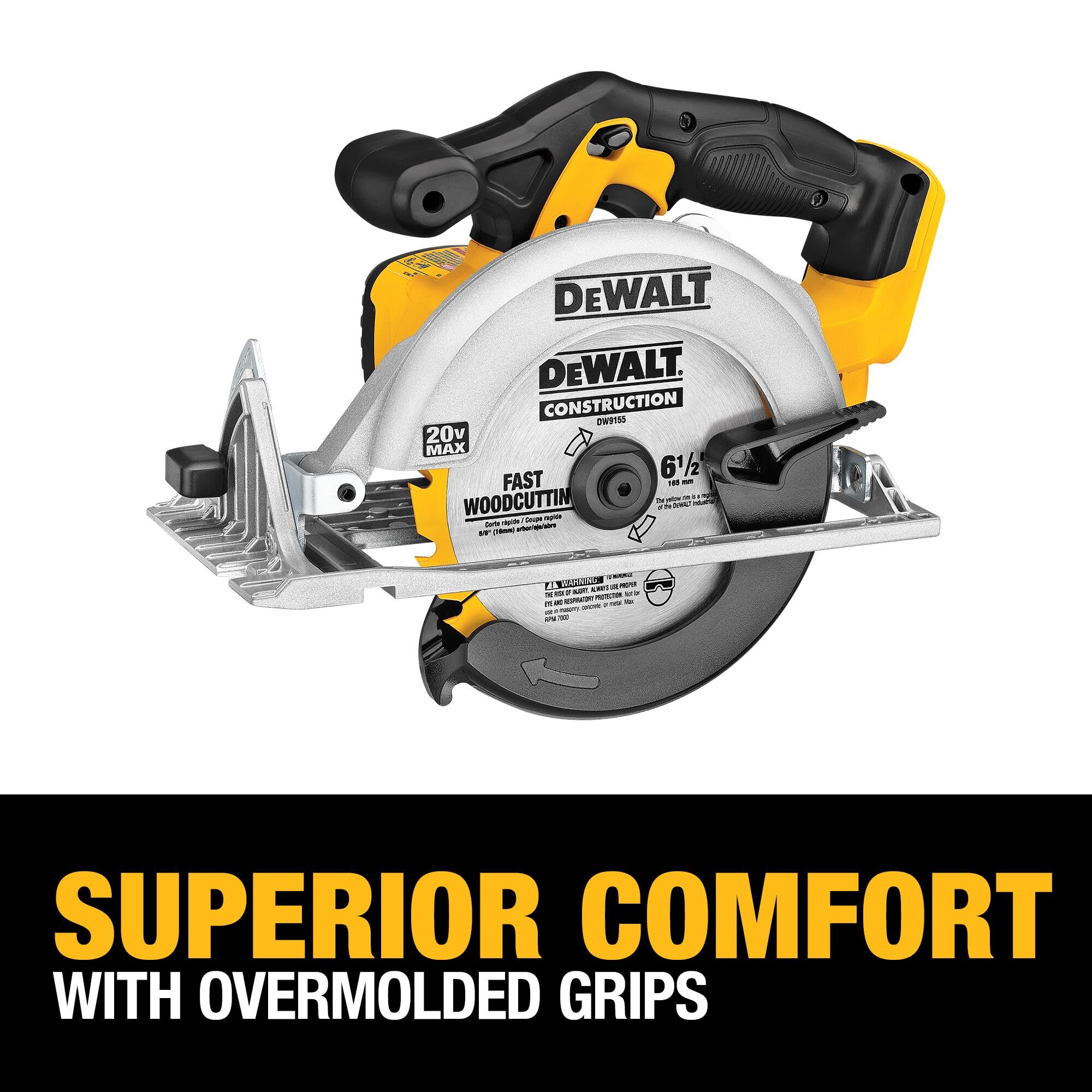 DEWALT DCS391P1 0-50 degree bevel for versatile angle cuts