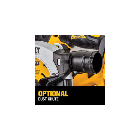 Brushless motor delivers efficient performance for fast, consistent cutting.
