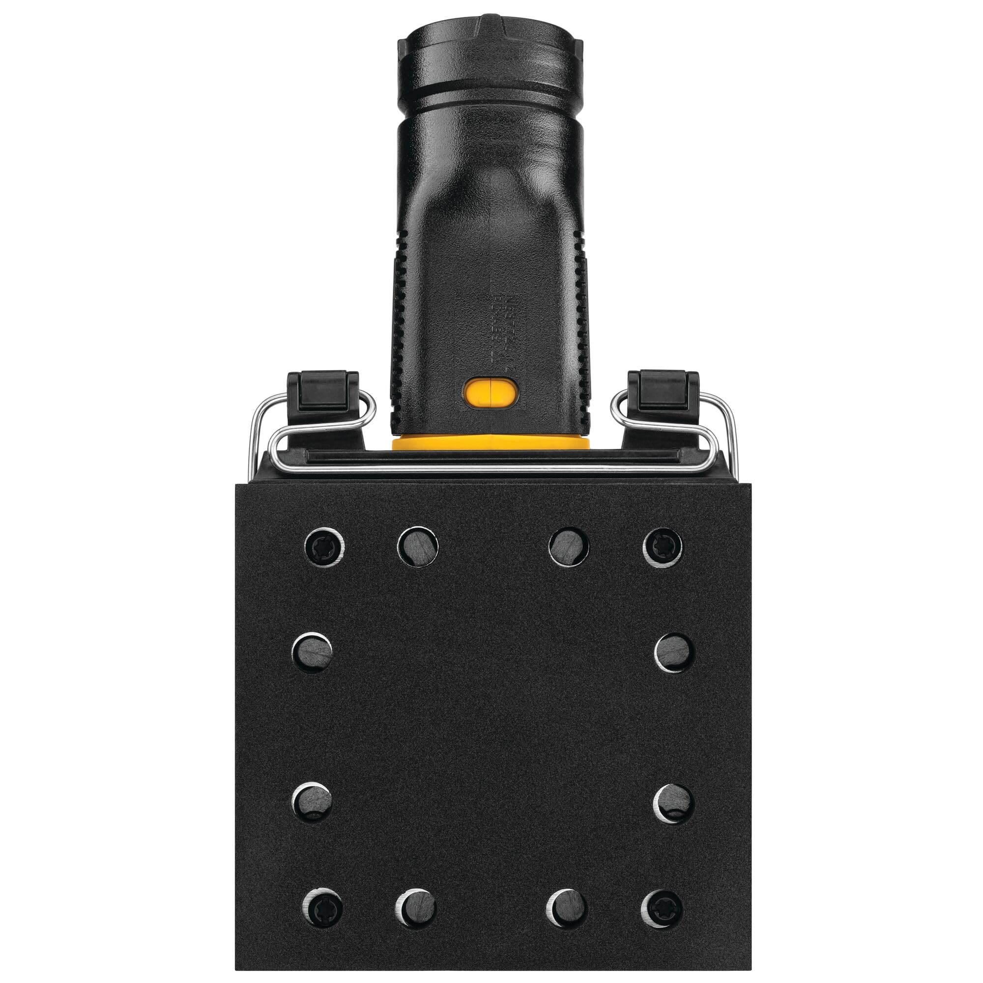 DEWALT DCW200B paper clamp secures sheets for fast, accurate setup.