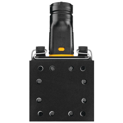 DEWALT DCW200B paper clamp secures sheets for fast, accurate setup.