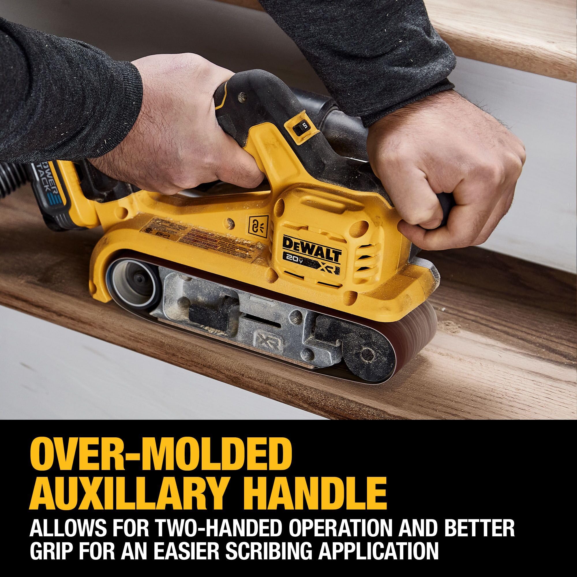 DEWALT DCW220B vacuum compatibility connection for cleanup