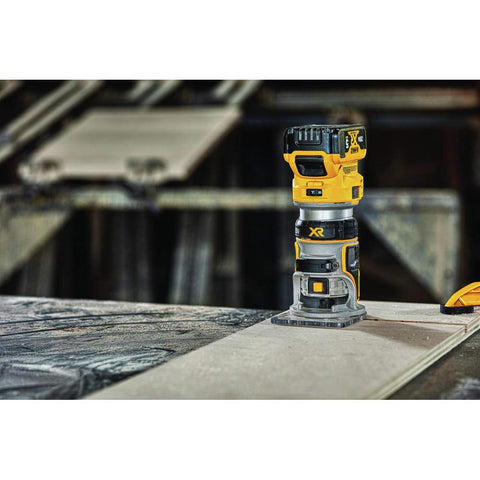 DEWALT DCW600B electronic brake slows the motor after shutdown for quick returns