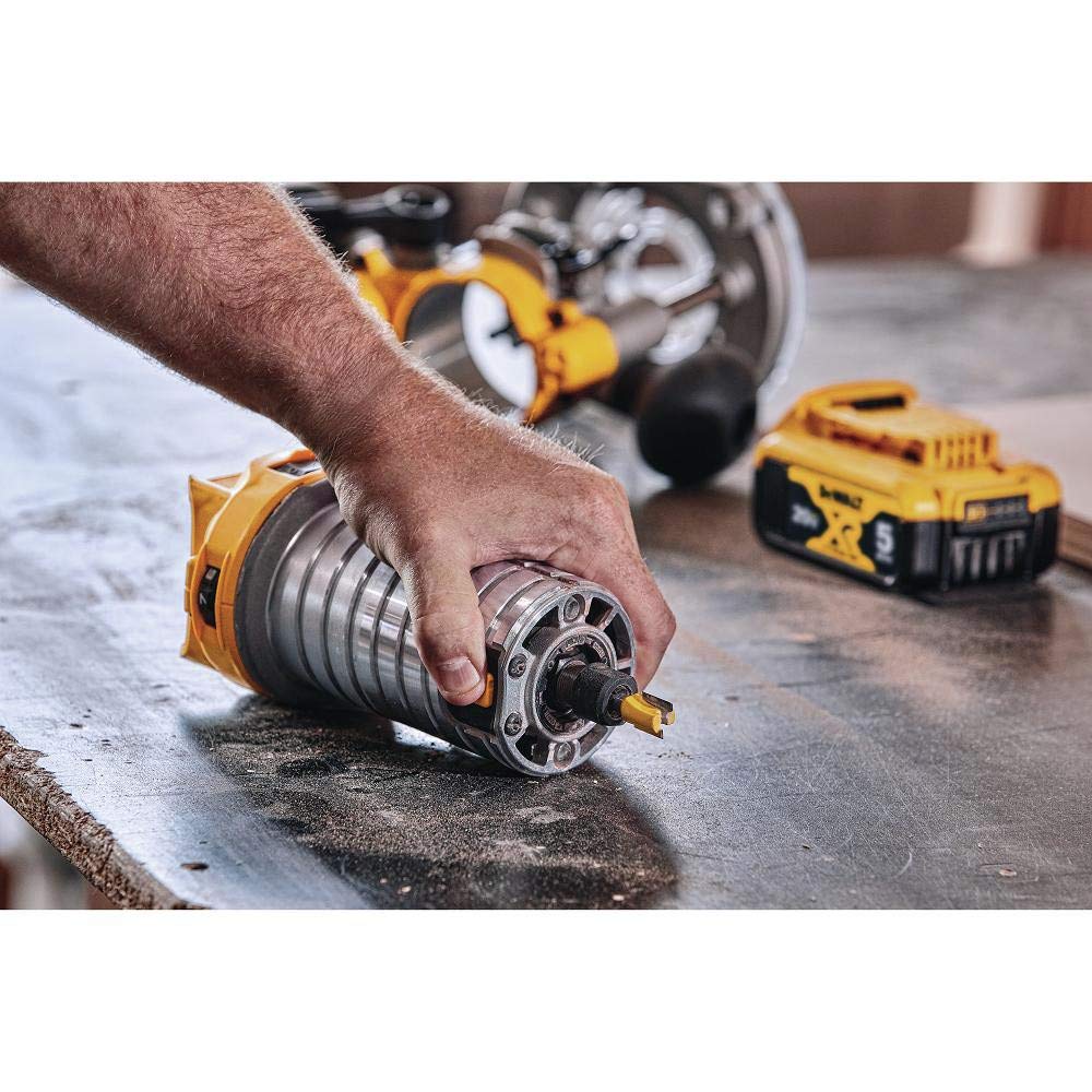 DEWALT DCW600B variable-speed control matching bit speed to material