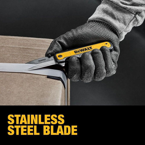 DEWALT Drop Point Pocket Knife compact design for everyday carry.