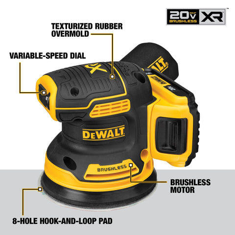 DEWALT dust-sealed switch protects electronics in dusty environments.