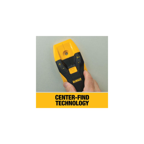 DEWALT DW0100 audible alert confirms when a stud is found.