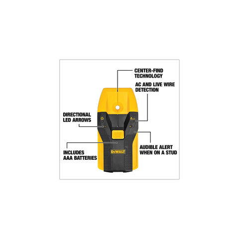DEWALT DW0100 slim profile fits tight spaces for comfortable use and storage.