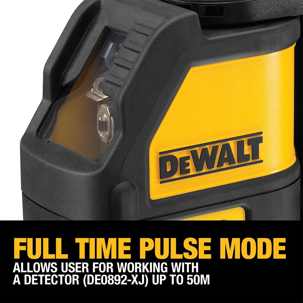 DEWALT DW088K line laser 1/8-inch accuracy at 30 ft for precise layouts.