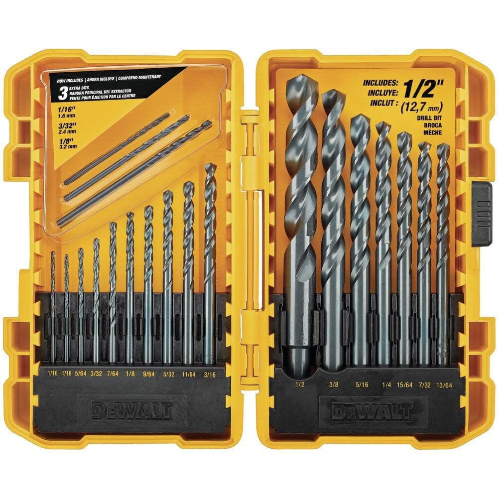 Black and gold coating resists rust during long-term use with DEWALT bits