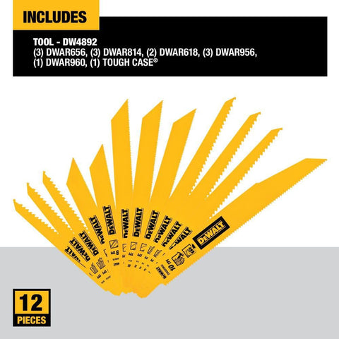 DEWALT DW4892 metal cutting blades, six-inch, designed for fast metal removal.
