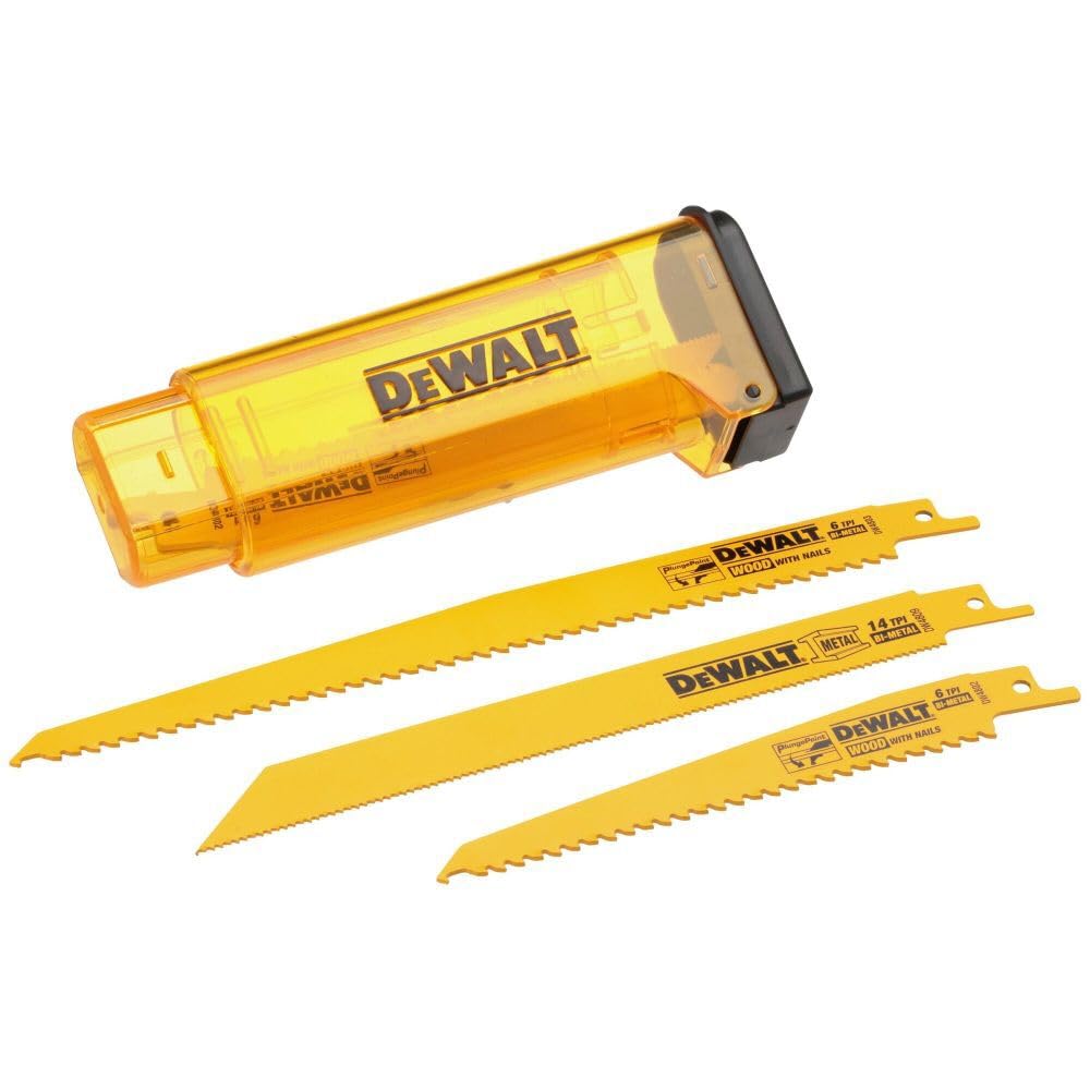 DEWALT DW4898 wood blade 6in 6tpi taper back for fast wood cuts.