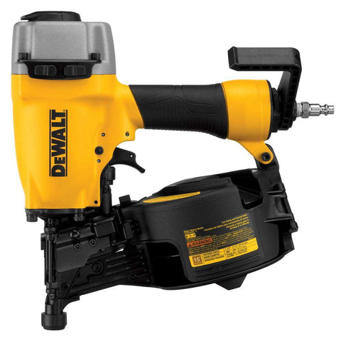 DEWALT DW66C-1 coil nailer loading its 300-nail magazine efficiently