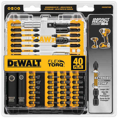 DEWALT DWA2NGFT40IR connectable storage system keeps bits organized.