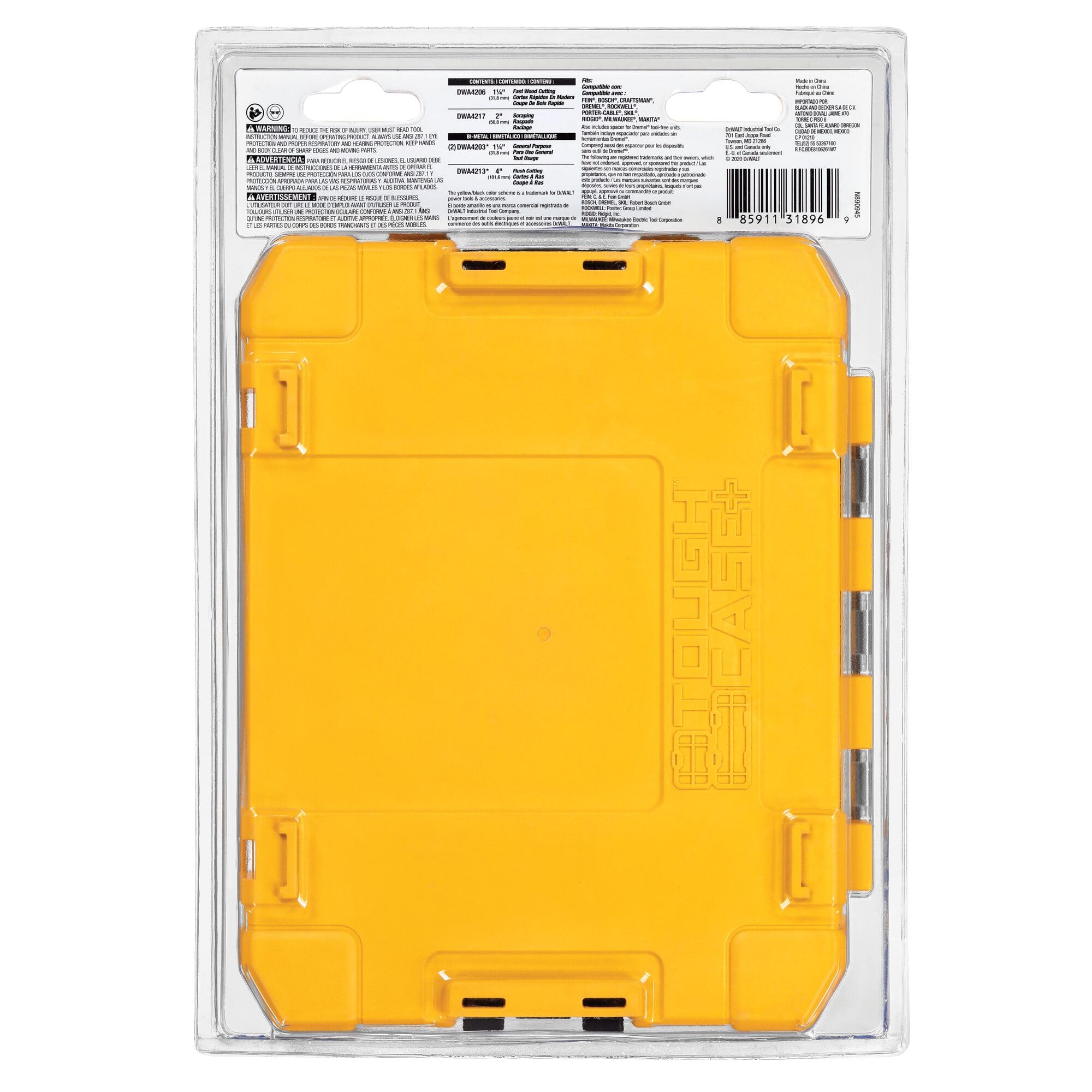 DEWALT DWA4217 general-purpose blade for versatile material cuts.