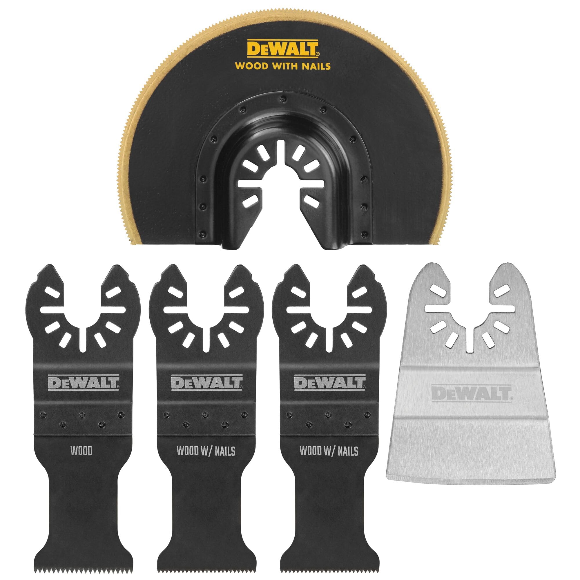 DEWALT DWA4258 plungepoint blade close-up for precise plunge cuts.