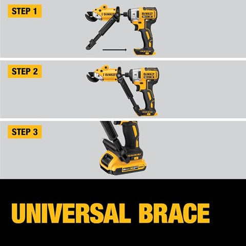 DEWALT DWASHRIR quick-attach design speeds setup.
