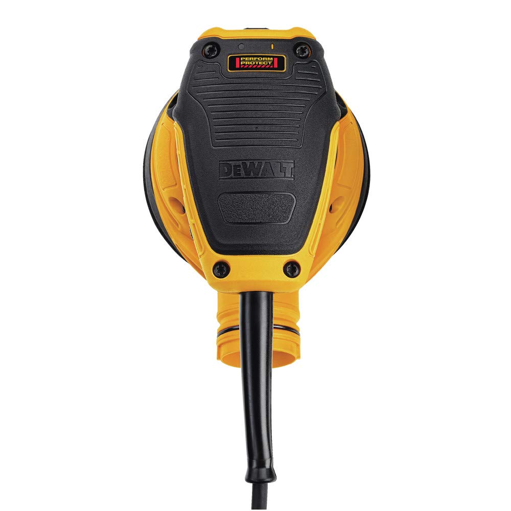 DEWALT DWE6423K variable speed control for versatile finishes.