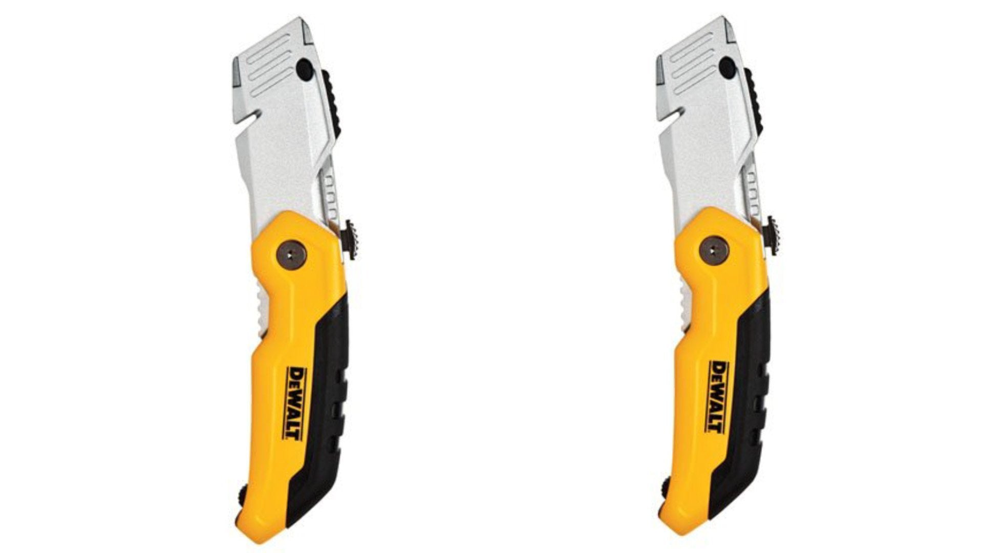 DEWALT DWHT10035L folded retractable knife for compact storage and one-handed use