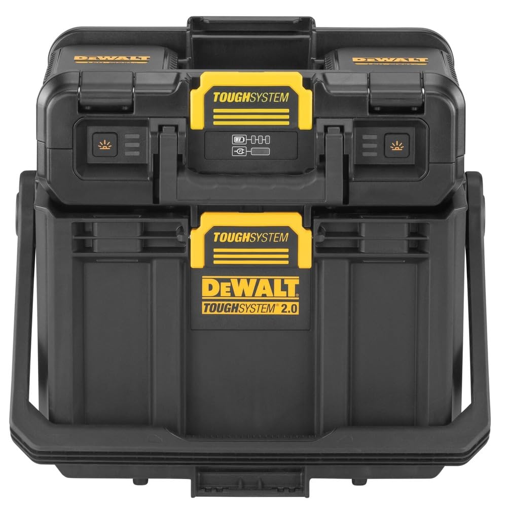 DEWALT DWST08060 Light Box stackable design with TOUGHSYSTEM 2.0 compatibility
