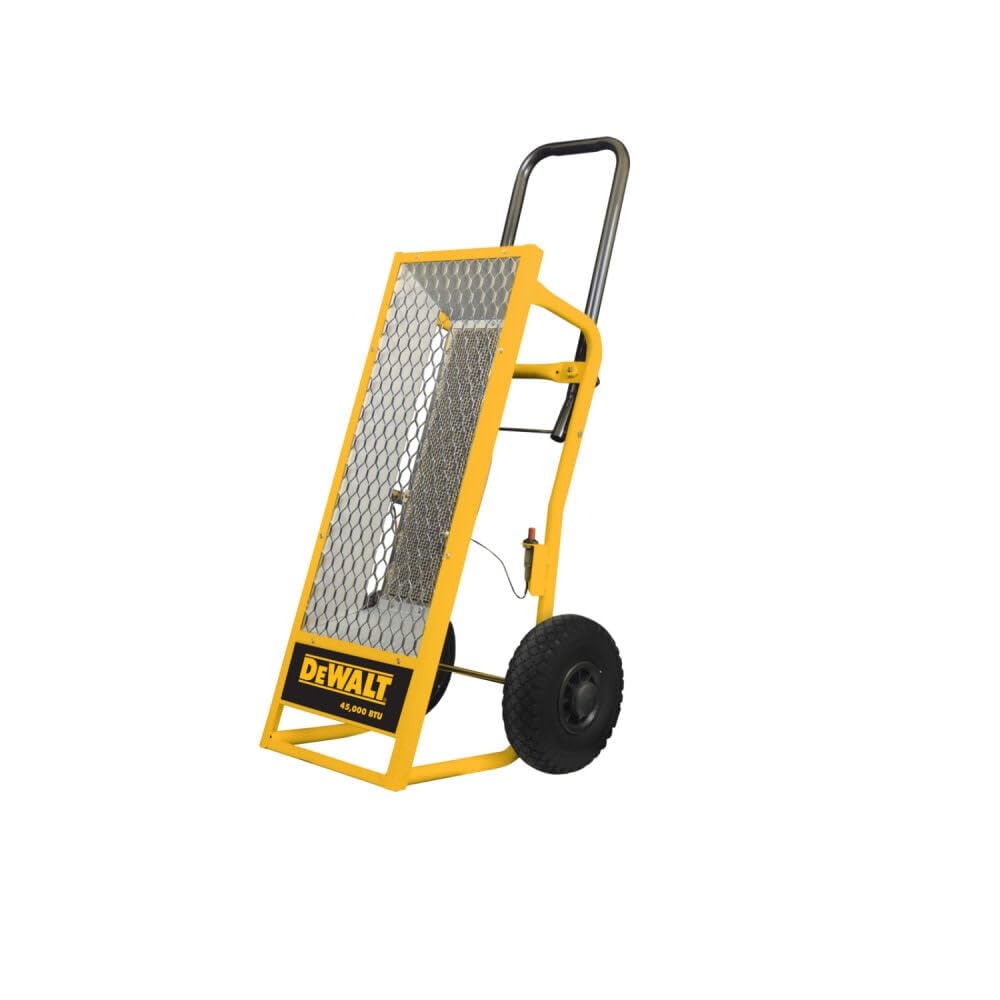 DeWALT DXH45LP foam-filled flat-free tires enabling maintenance-free mobility.