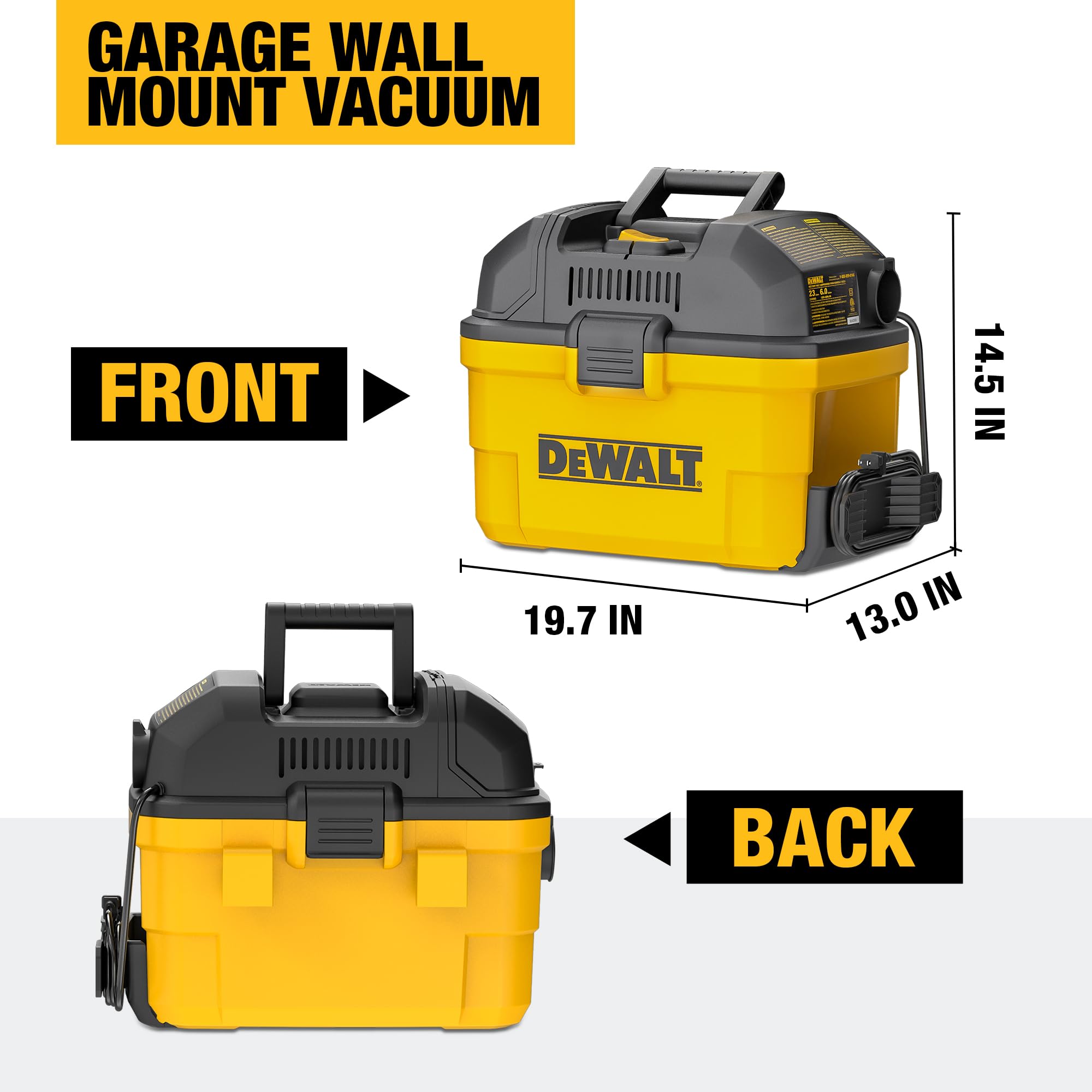 DEWALT DXV06G remote control wristband enables hands-free operation