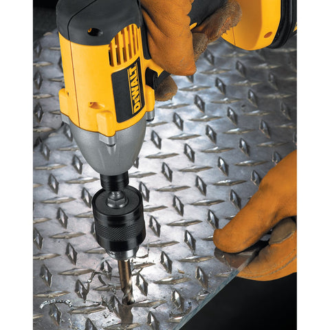DEWALT exclusive sleeve design allows one handed tightening