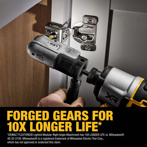 Durable torsion zone on DEWALT FLEXTORQ shows enhanced impact performance.
