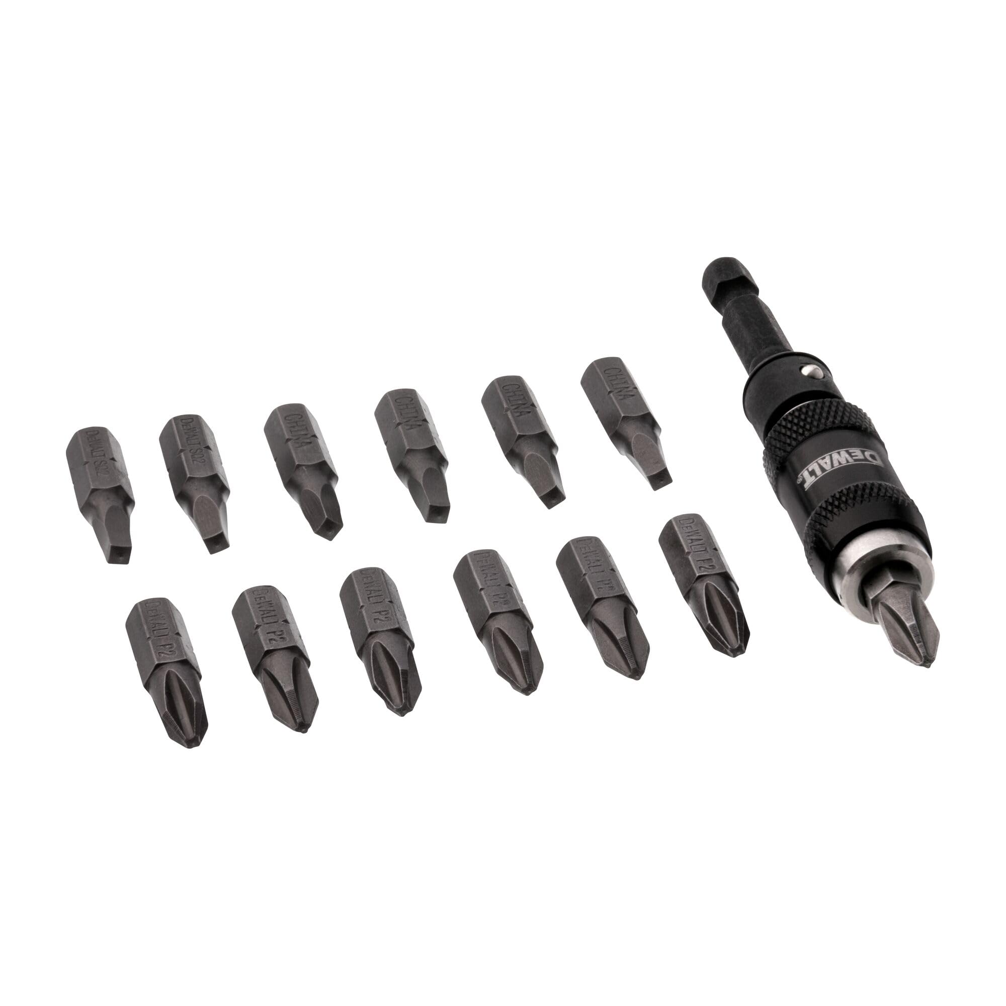 DEWALT Pivot Holder features hardened core for extra-strength bits and longevity.
