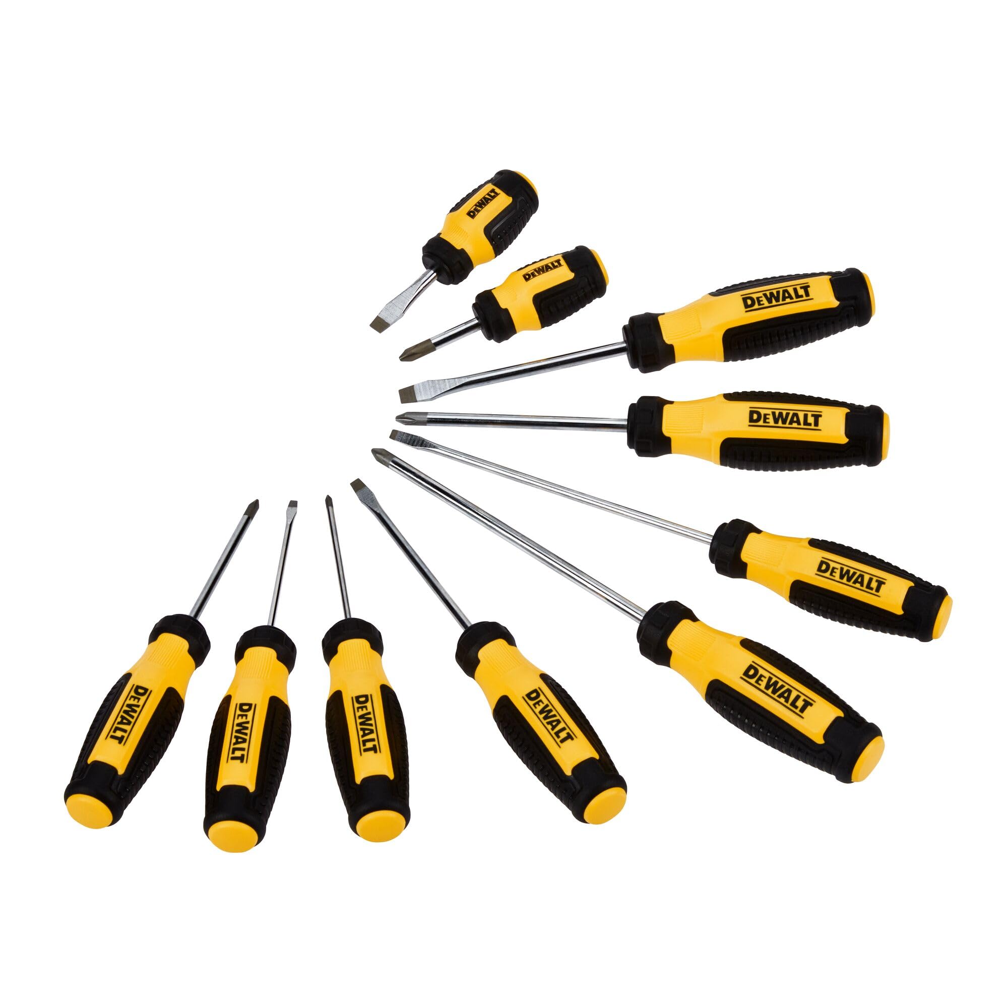 DEWALT included tips PH0 to PH2 and flat sizes streamline project prep