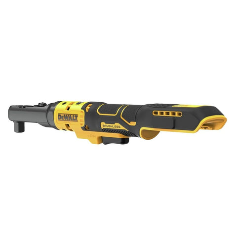 DEWALT LED work light illuminates dim work areas for precise work.