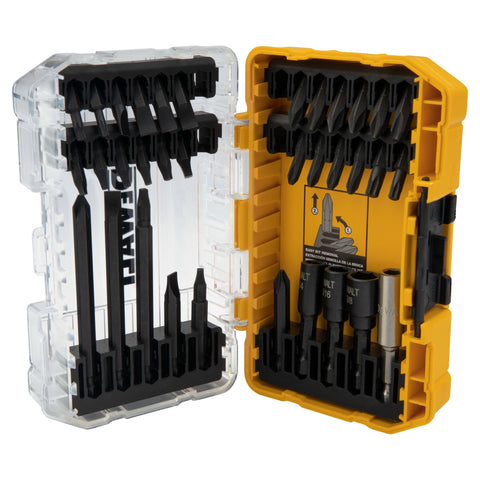 DEWALT small bulk storage fits inside ToughCase+ for loose bits.