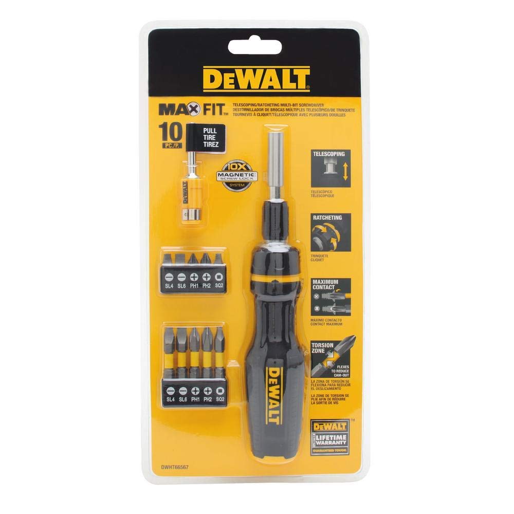 DEWALT MAX FIT TR Multi-Bit SD ergonomic grip enhances control during use.