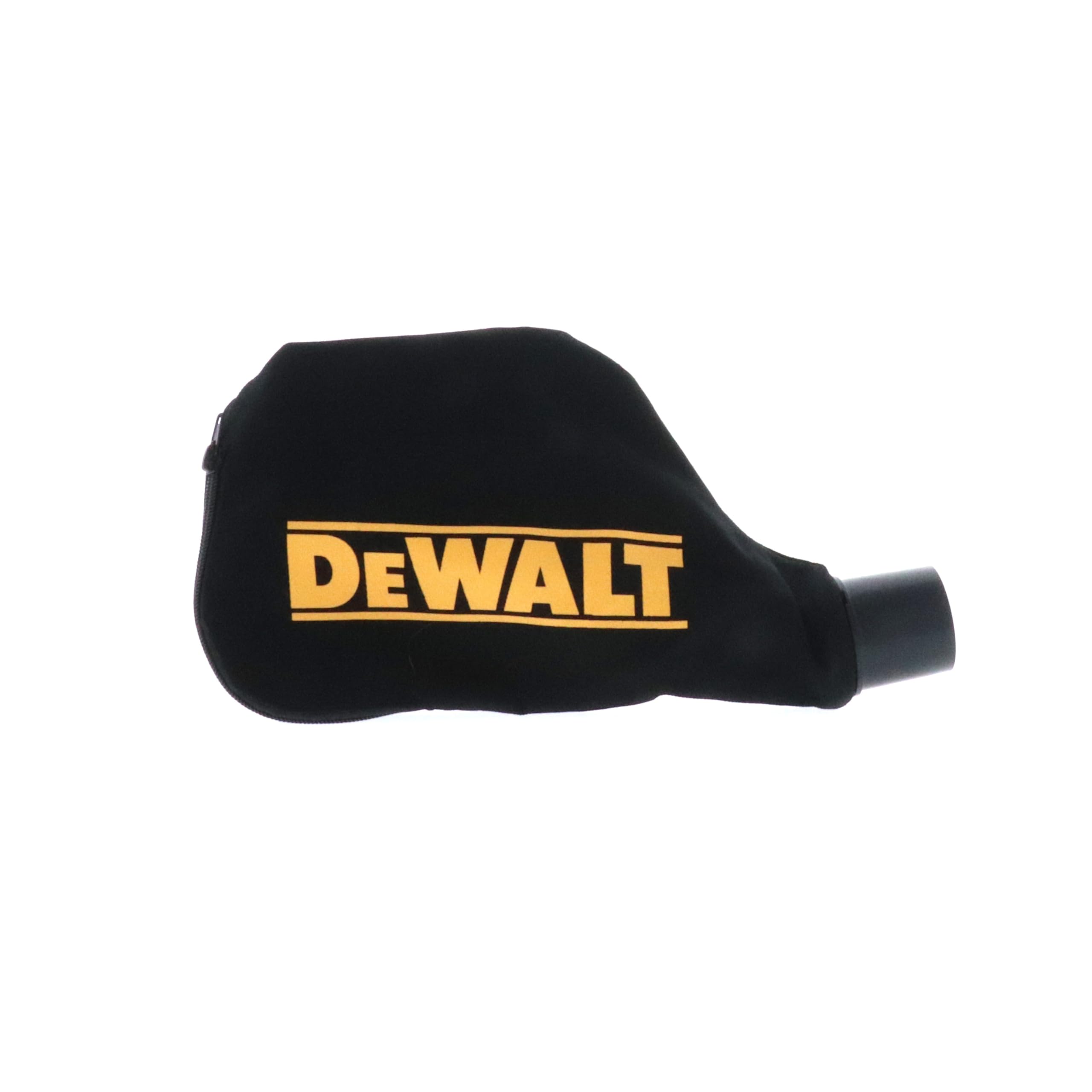 DEWALT N126162 dust bag closeup shows durable construction for efficient collection