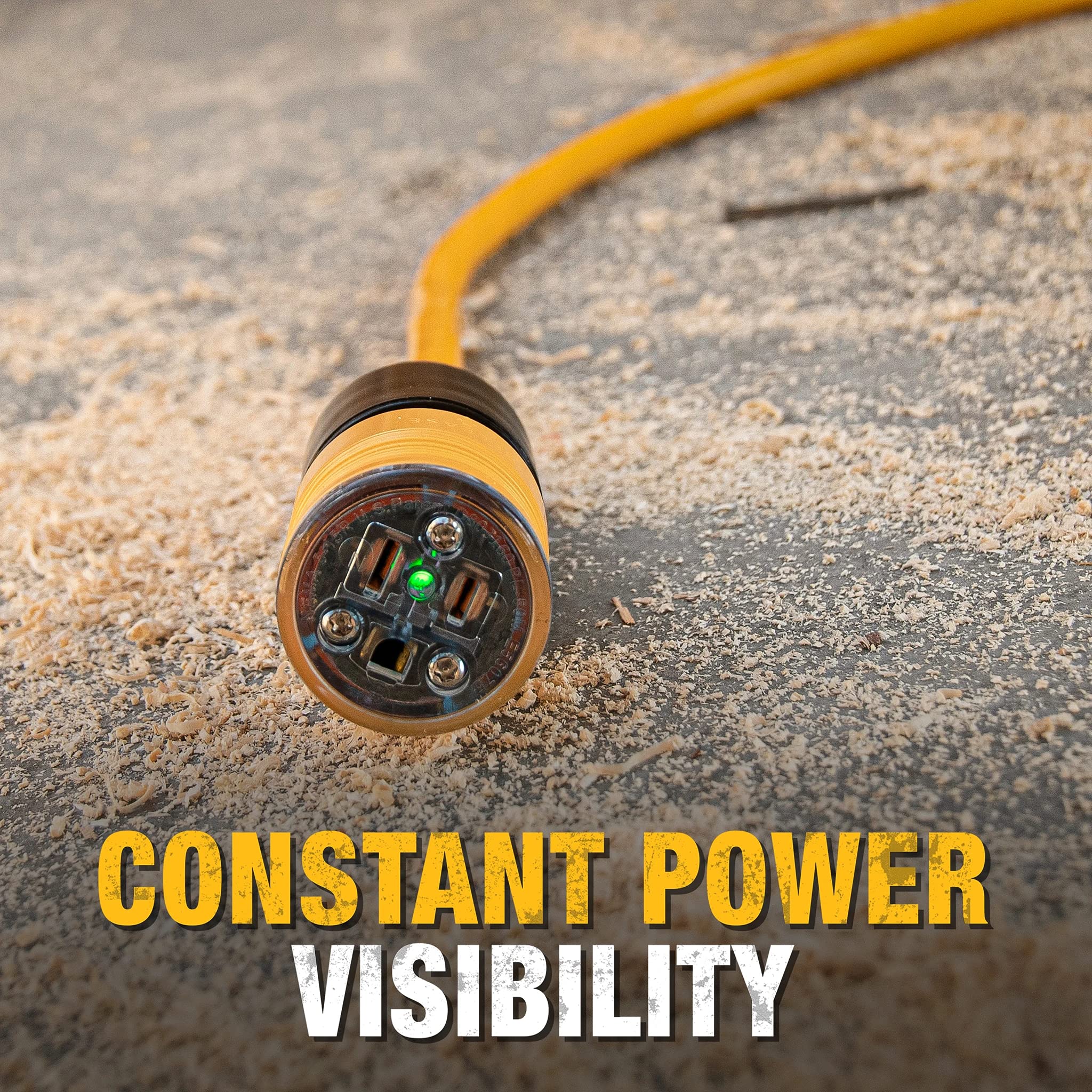 DEWALT nickel-coated contacts resist heat and corrosion in harsh environments.