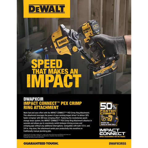 One-handed operation demo with DEWALT attachment for placement control