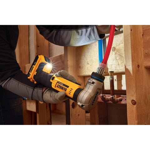 DEWALT expands 3/8" to 1" Type-A PEX tubing.